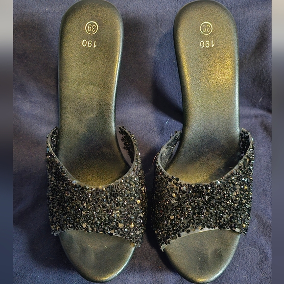 Women's Rhinestone Super High Heels 5 1/2" - Picture 2 of 6